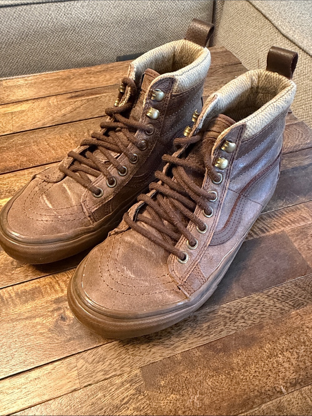 Vans Sk8 Hi MTE Brown High-Top Leather Boots
